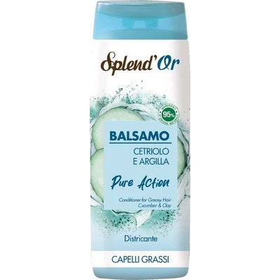 Splend’Or Balsamo Pure Action Cetriolo & Argilla – Freschezza e Leggerezza per Capelli Grassi!