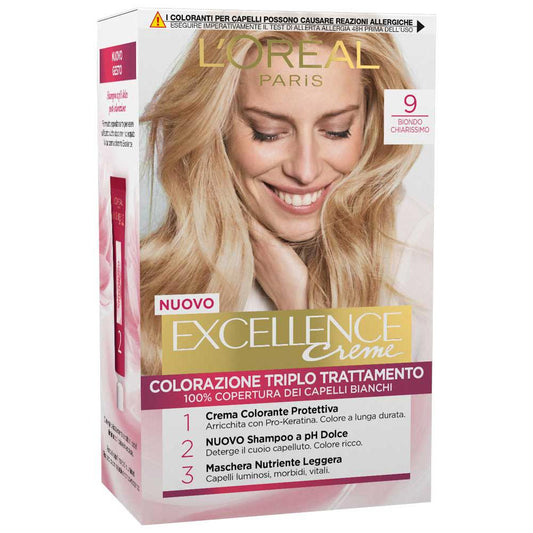 ☀️ L’Oréal Excellence Creme – 9 Biondo Chiarissimo