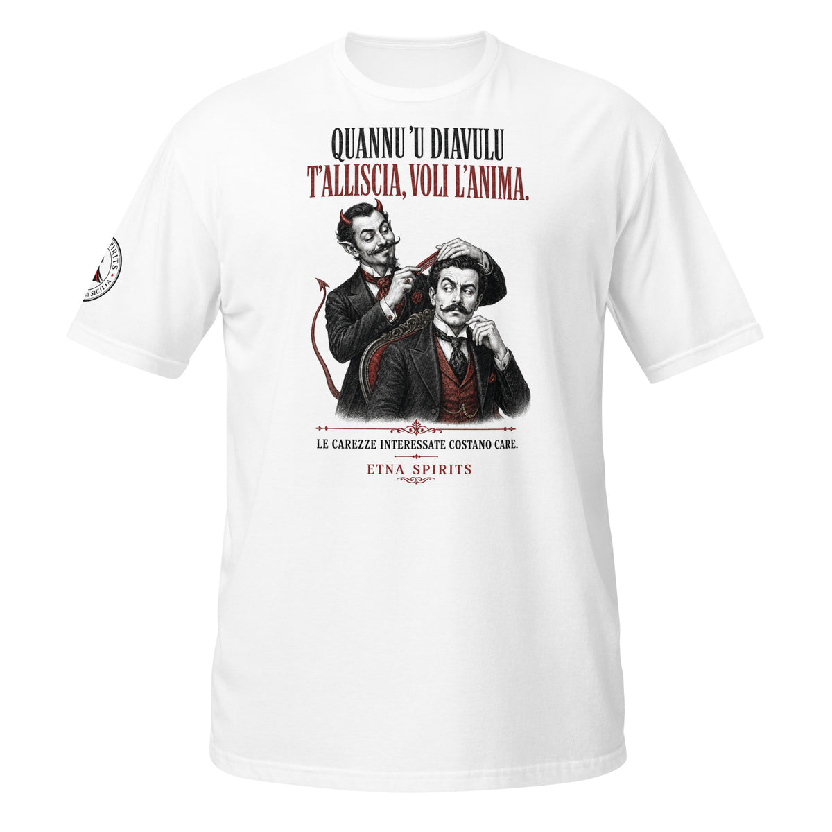 T-shirt Quannu u diavulu talliscia voli lanima