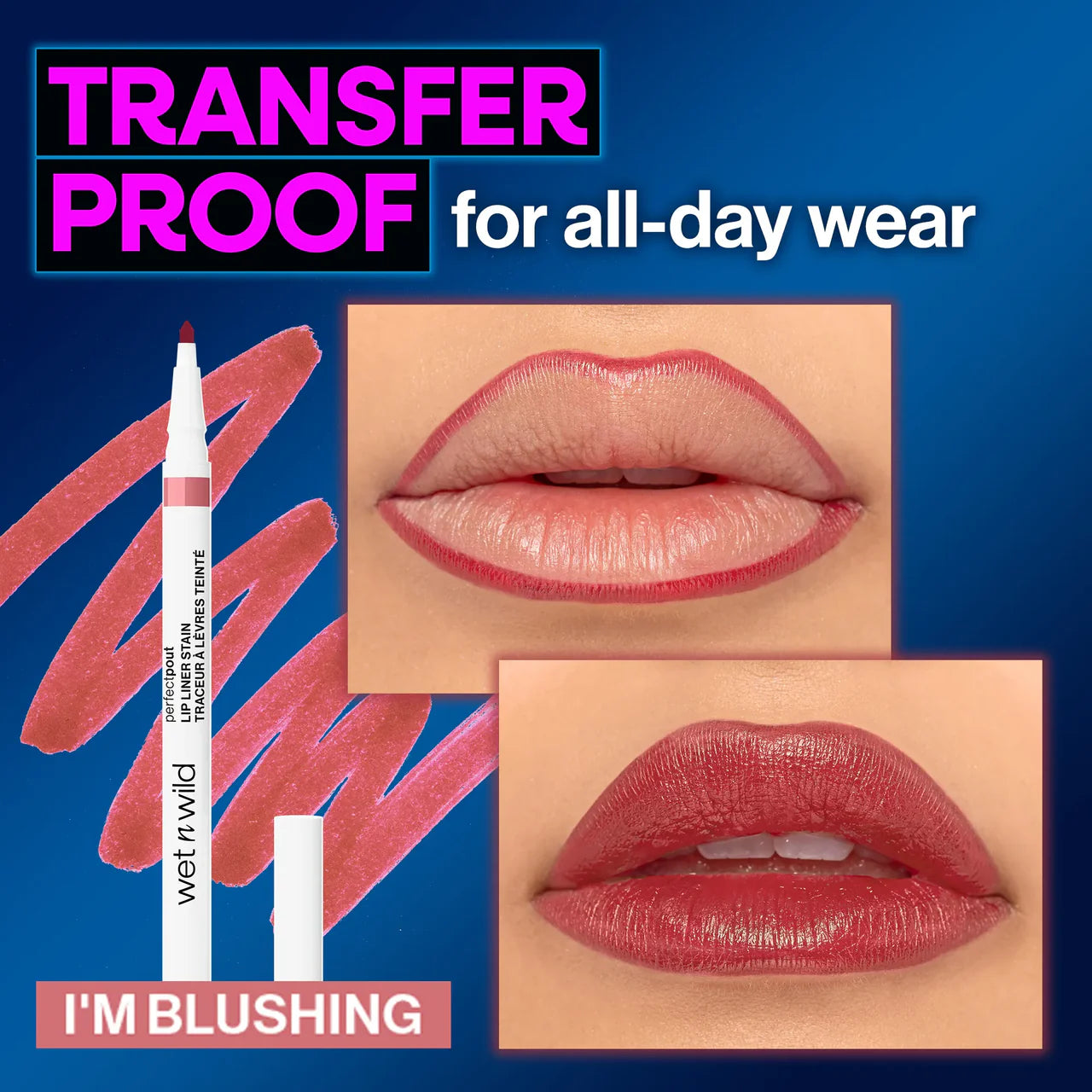 🌸 Perfect Pout Lip Liner Stain – I'm Blushing