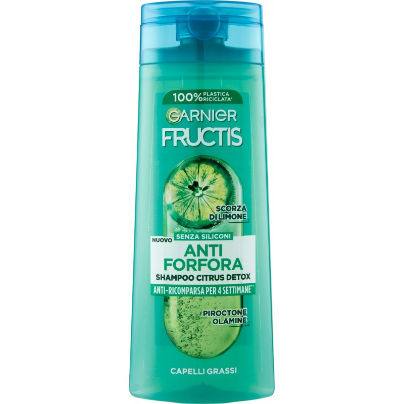 🍋 GARNIER FRUCTIS ANTI FORFORA CITRUS DETOX – SHAMPOO PURIFICANTE 🍋